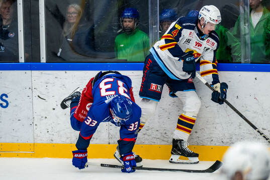 Oskarshamns Ludvig Östman och Djurgårdens Edvin Hammarlund
