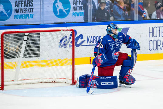Oskarshamns målvakt Tomas Rydén deppar