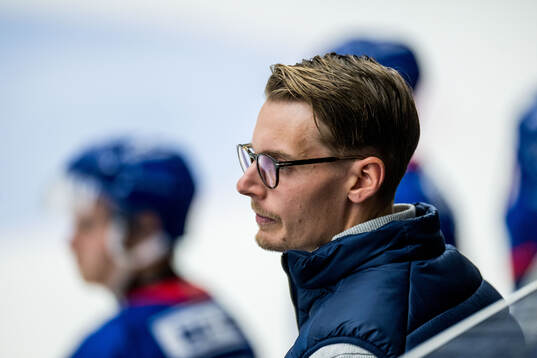 Oskarshamns assisterande tränare Albin Blomqvist