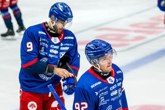 Oskarshamns Eero Savilahti och Zion Nybeck deppar
