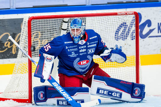 Oskarshamns målvakt Emil Kruse