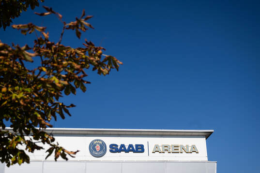 Exteriör vy av Saab Arena