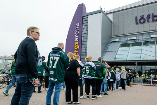 under ishockeymatchen i SHL mellan Färjestad och Rögle