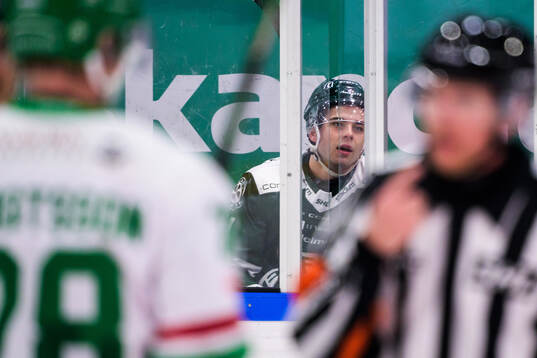 Färjestads Viktor Lodin i utvisningsbåset