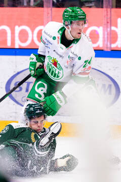 Rögles Mattias Göransson och Färjestads Viktor Lodin