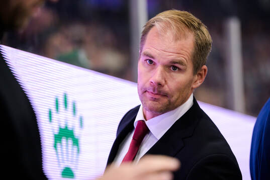 Färjestads tränare Thomas Mitell