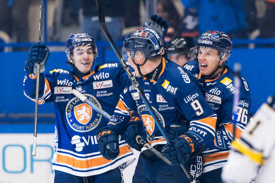 Växjös Victor Stjernborg jublar