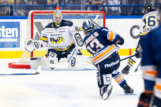HV71s målvakt Frederik Dichow när Växjös Dylan