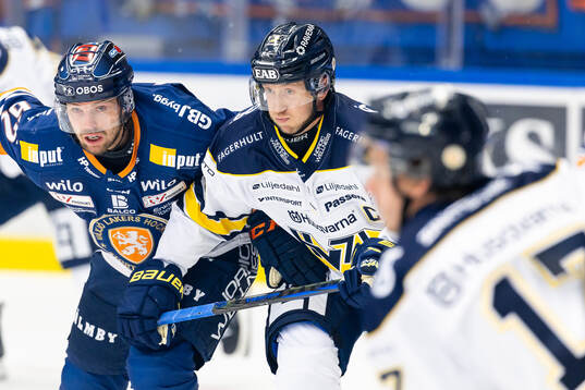 Växjös Manuel Ågren och HV71s Olle Alsing