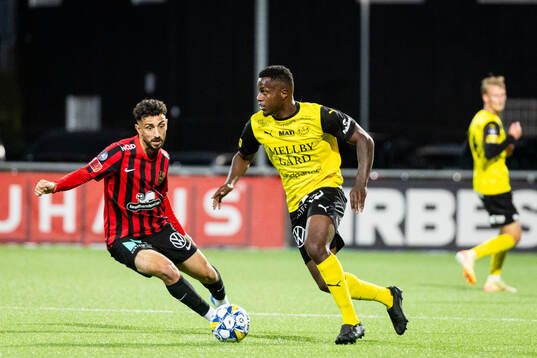 Brommapojkarnas Daleho Irandust och Mjällbys Manasse Kusu