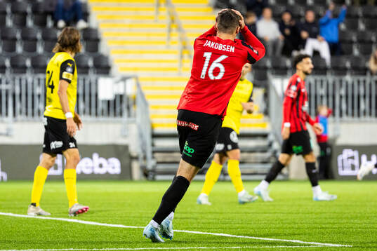 Brommapojkarnas Adam Skanning Jakobsen deppar