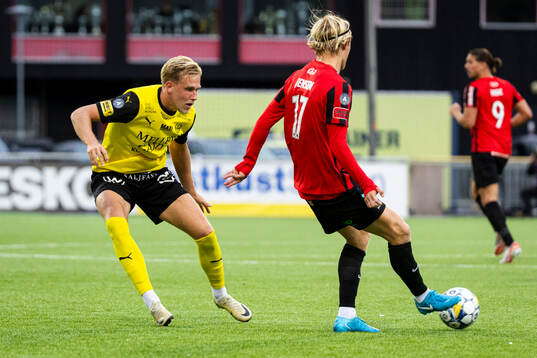 Mjällbys Herman Johansson och Brommapojkarnas Alexander