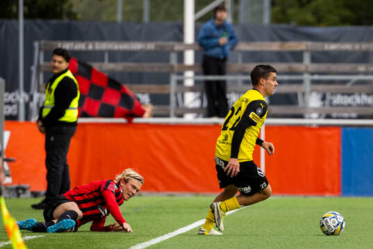 Brommapojkarnas Alexander Jensen och Mjällbys Jesper
