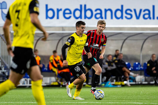 Mjällbys Jesper Gustavsson och Brommapojkarnas  Ludvig