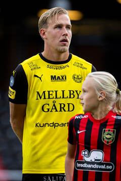 under fotbollsmatchen i Allsvenskan mellan Brommapojkarna