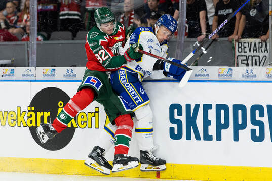 Frölundas Filip Cederqvist och Leksands Patrik Norén