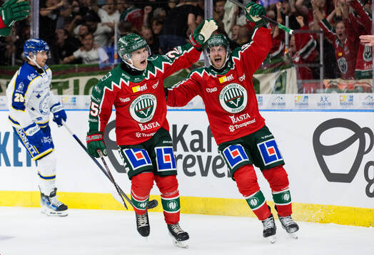 Frölundas Arttu Ruotsalainen jublar