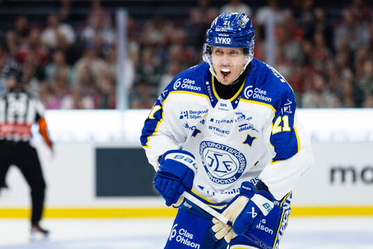Leksands Joonas Lyytinen blöder