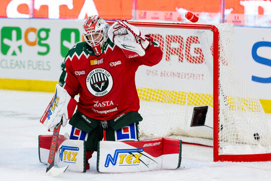 Leksands Lucas Elvenes (ej i bild) skjuter reducering till