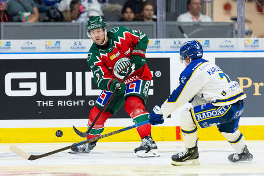 Frölundas Christian Folin och Leksands Marcus Karlberg