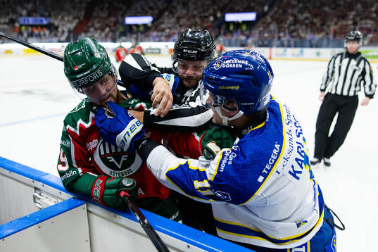 Frölundas Linus Weissbach och Leksands Martin Karlsson