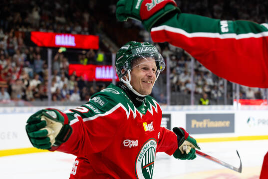 Frölundas Max Friberg jublar