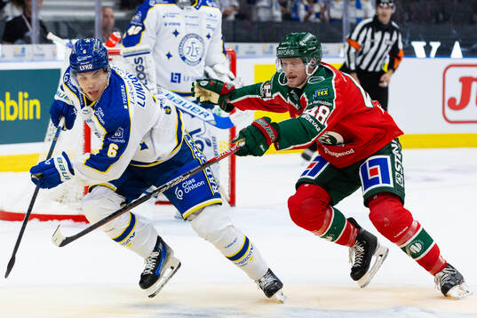 Leksands Alexander Lundqvist och Frölundas Carl Klingberg
