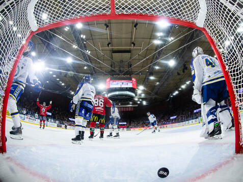 Leksands målvakt Mantas Armalis deppar