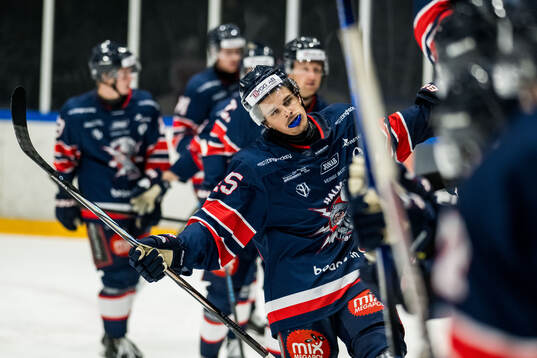 Halmstads William Gustafsson jublar