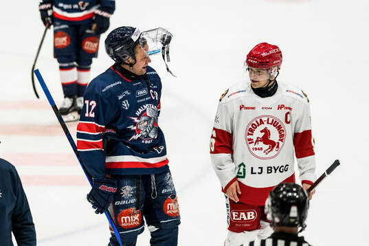 Halmstads Robin Dahse och Troja/Ljungbys Dennis Fröland