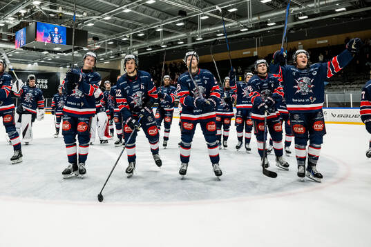 Halmstads Otto Stahre, Victor Gagic och Tom Johansson
