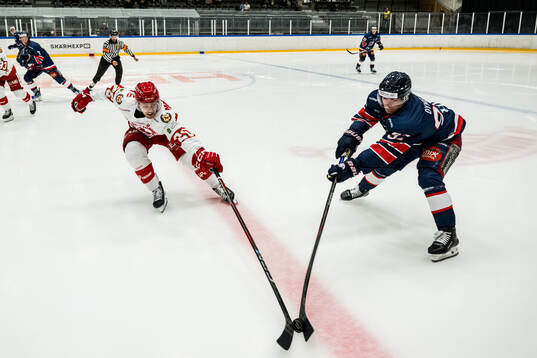 Troja/Ljungbys Filip Lennström och Halmstads Elias Dynell