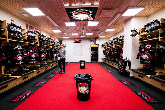Malmö Redhawks omklädningsrum