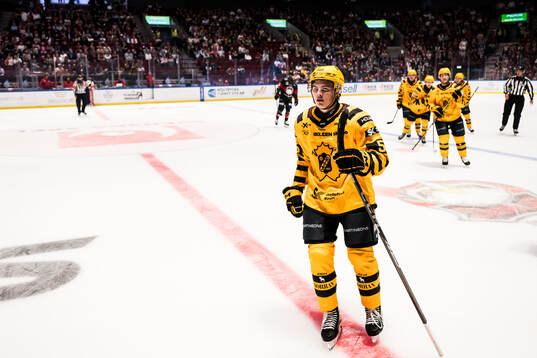 Skellefteås Axel Sandin Pellikka jublar