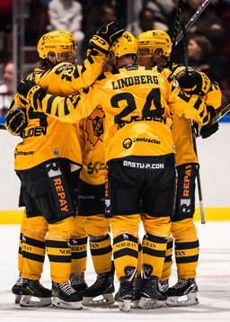 Skellefteås Axel Sandin Pellikka jublar