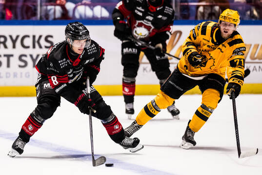 Malmö Redhawks Johan Olofsson och Skellefteås Jonathan
