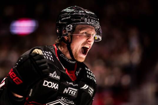 Malmö Redhawks Robin Salo jublar