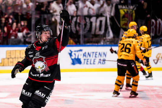 Malmö Redhawks Robin Salo jublar