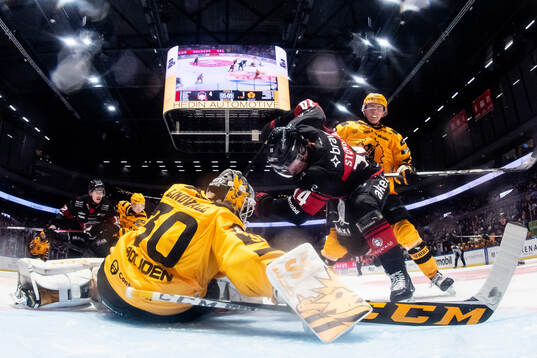 Malmö Redhawks Otto Stenberg oroar mot Skellefteås