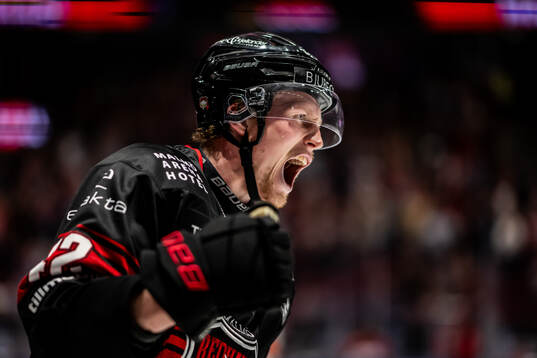 Malmö Redhawks Robin Salo jublar