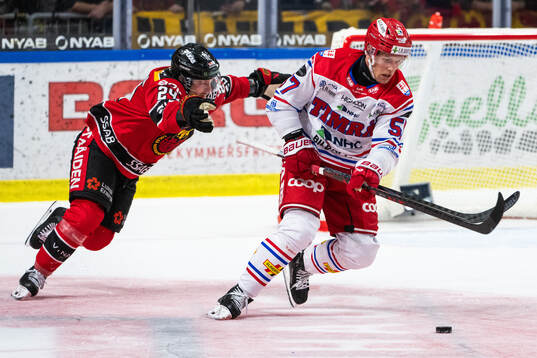 Luleås Brendan Shinnimin och Timrås Anton Wedin