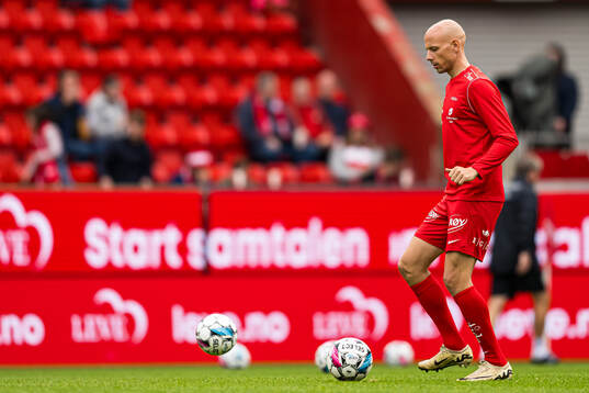 Ruben Kristiansen of Brann warms up