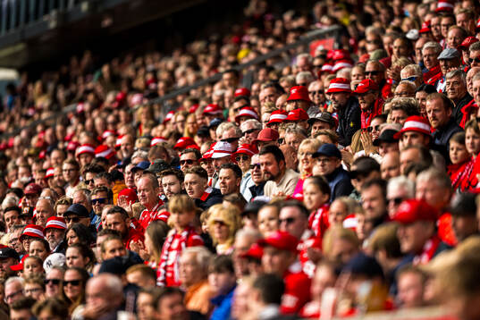 Spectators in the stands