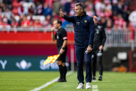 Kjetil Knutsen, head coach of Bodø/Glimt, looks dejected