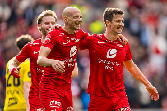 Sander Erik Kartum of Brann celebrates