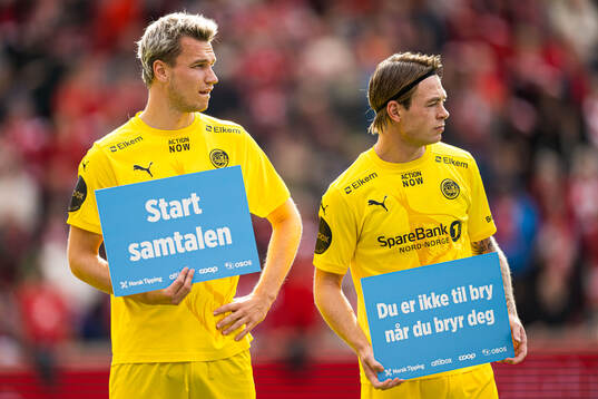 Odin Bjørtuft and Patrick Berg of Bodø/Glimt