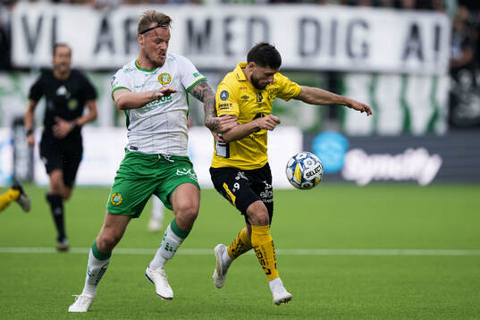 Hammarbys Victor Eriksson och Elfsborgs Arber Zeneli