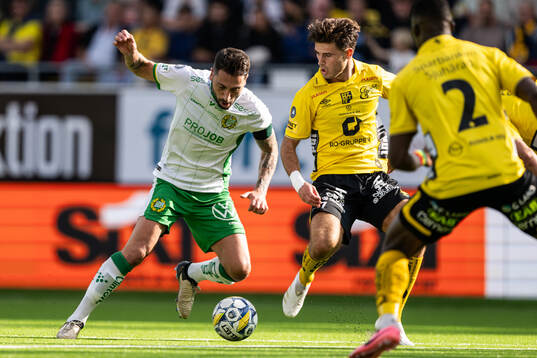Hammarbys Nahir Besara och Elfsborgs Besfort Zeneli