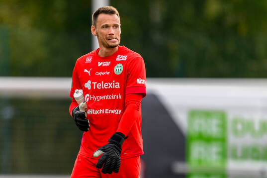 Västerås målvakt Anton Fagerström deppar