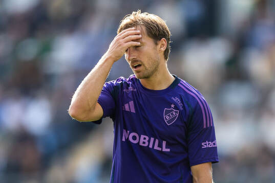 Djurgårdens Daniel Stensson deppar